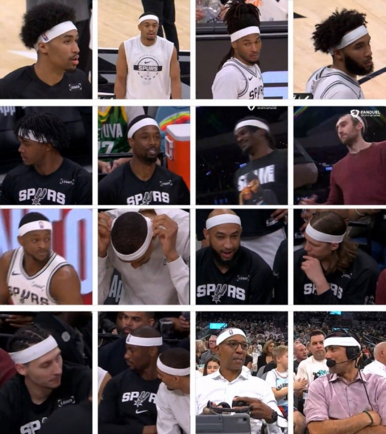 欧冠直播下载-全员齐上阵！圣安东尼奥不正经新闻+1 马刺本赛季的头带帮